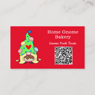 Tarjeta De Visita QR Code Gnome Hometown Bakerloo Rojo