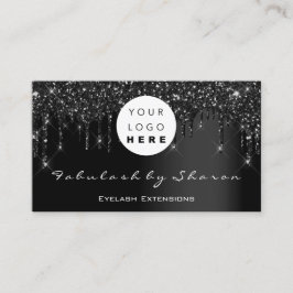 Tarjeta De Visita Qr Code Logo Black Dris Profesional