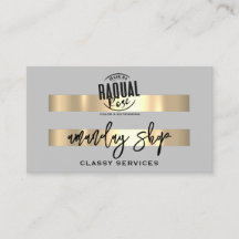 QR Code Logo Online Shop Gold Gray Modern