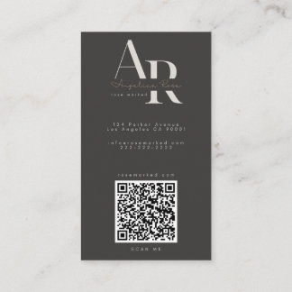 Tarjeta De Visita QR Code Modern Minimalist Business Cards