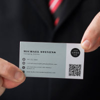 QR code modern professional custom logo 