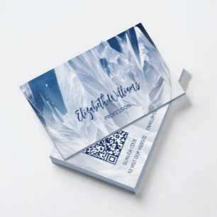 Tarjeta De Visita QR Code Mountain Crystal Gem Stone