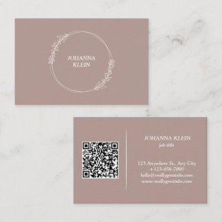 Tarjeta De Visita QR Code Visitenkarte