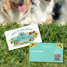 Tarjeta De Visita QR Code Website Dog Grooming