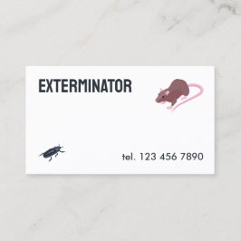 Tarjeta De Visita QR de control de plagas de exterminador