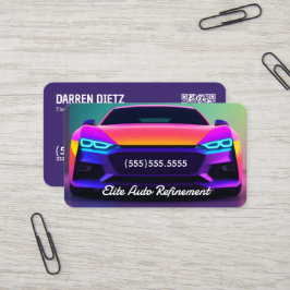 Tarjeta De Visita QR de Detailer automático