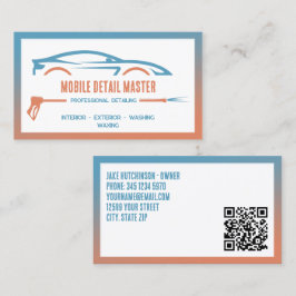 Tarjeta De Visita QR de Detailer de Coche