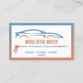 Tarjeta De Visita QR de Detailer de Coche