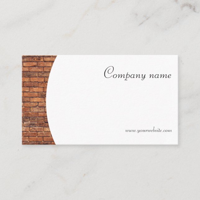 Tarjeta de visita QR de fotografía de piedra minim (Anverso)