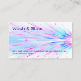 Tarjeta De Visita QR de lavado de coches