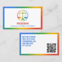 QR de Personalizado colorido de Process Server