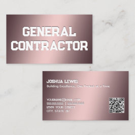 Tarjeta De Visita QR del contratista general