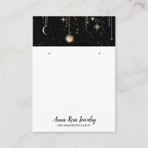 Tarjeta De Visita *~* QR Joyas de luna de sol cósmico Celestial Ear