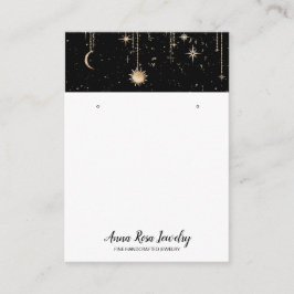 Tarjeta De Visita *~* QR Joyas de luna de sol cósmico Celestial Earl