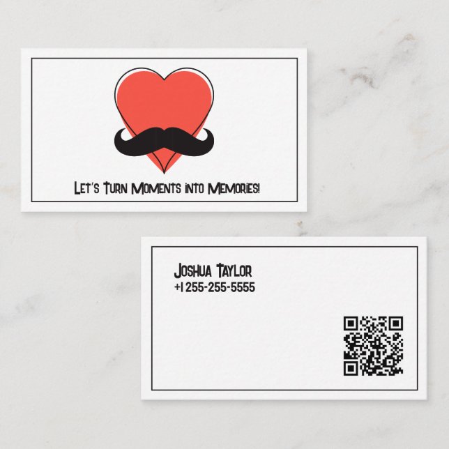 Tarjeta De Visita QR ondulante (Anverso / Reverso)