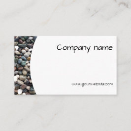 Tarjeta de visita QR para fotografía de guijarros