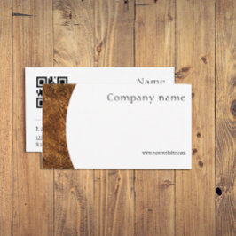 Tarjeta de visita QR para fotografía de madera min