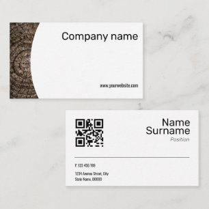 Tarjeta de visita QR para fotografía de madera min