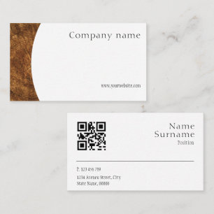 Tarjeta de visita QR para fotografía de madera min