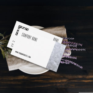 Tarjeta de visita QR para fotografía de vidrio de