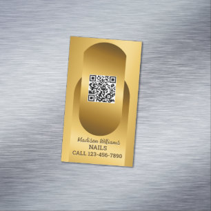 Tarjeta de visita QR para Nail Tech Personalizado