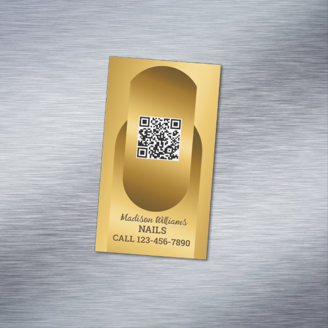Tarjeta de visita QR para Nail Tech Personalizado (In Situ)