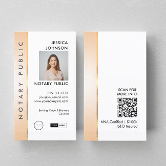 Tarjeta De Visita QR para notas fotográficas profesionales de catego