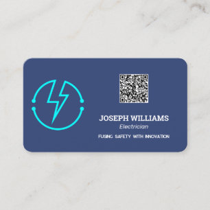 Tarjeta De Visita QR personalizado de electricidad