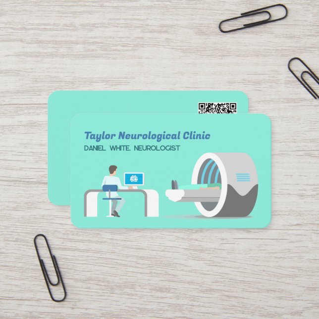 Tarjeta De Visita QR Personalizado de IRM (Anverso/Reverso In Situ)
