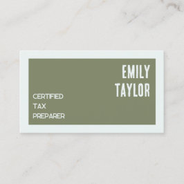 Tarjeta De Visita QR Personalizado de preparación de impuestos