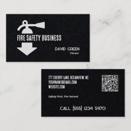 Tarjeta De Visita QR Personalizado de seguridad contra incendios pre