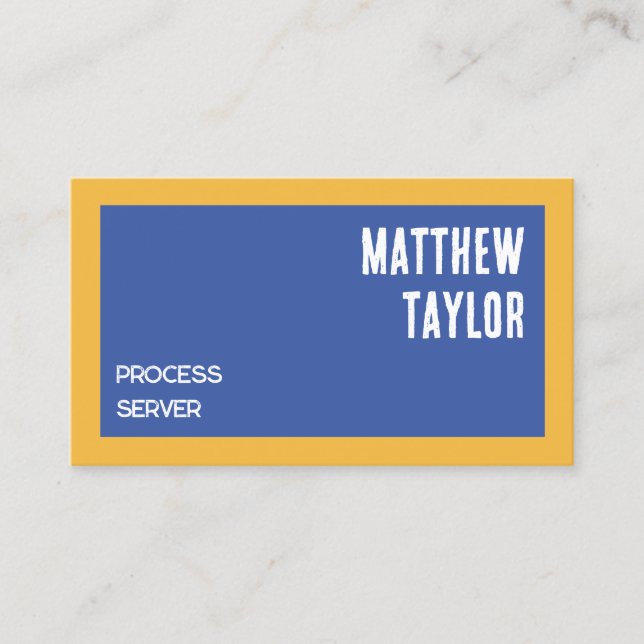 Tarjeta De Visita QR Personalizado de servicio de procesos (Anverso)