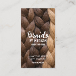 Tarjeta de visita QR Personalizado de trenzado de