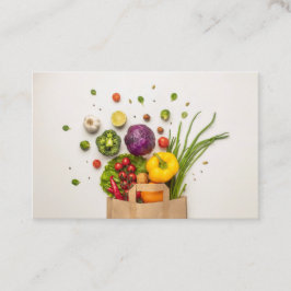 Tarjeta De Visita QR personalizado del entrenador de nutrición de 🥑