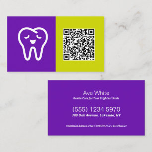 Tarjeta De Visita QR Personalizado dental