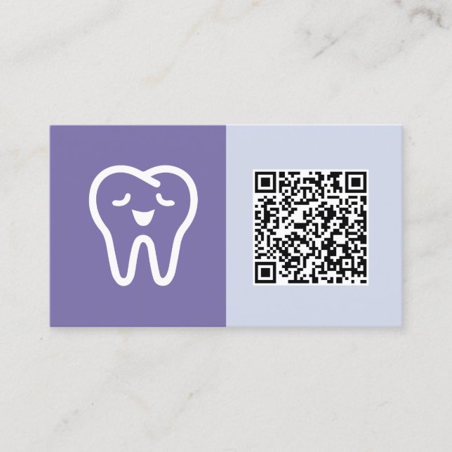 Tarjeta De Visita QR Personalizado dental (Anverso)