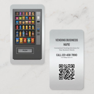 Tarjeta De Visita QR personalizado para vending