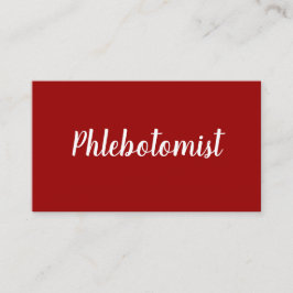 Tarjeta De Visita QR Phlebotomy