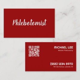 Tarjeta De Visita QR Phlebotomy