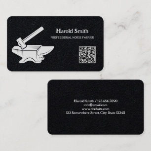 Tarjeta de visita QR Premium de Horse Farrier