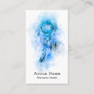 Tarjeta De Visita *~ QR Sacred Shamanic Dream Catcher Tribal Shaman