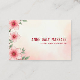 Tarjeta De Visita QR Terapista de Masaje