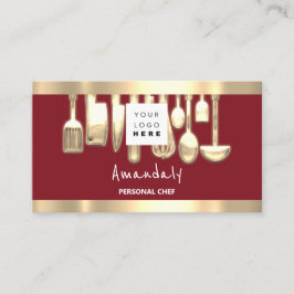 Tarjeta De Visita QRCode Cocina personal del chefRestaurante StreetF