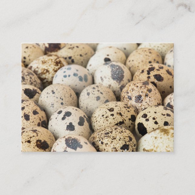 Tarjeta De Visita Quail Eggs (Anverso)