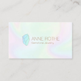 Tarjeta De Visita Quartz Crystal Energy Healer holográfico