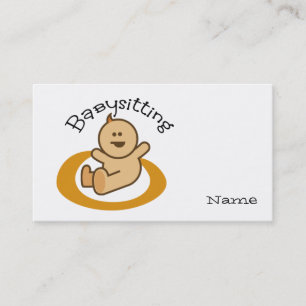 Tarjeta de visita que cuid losa nin¢os