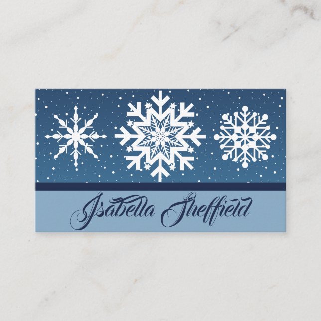 Tarjeta De Visita Que La Nieve (Anverso)
