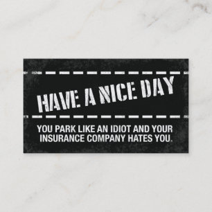 Tarjeta De Visita ¡Que Tengan Un Buen Día!