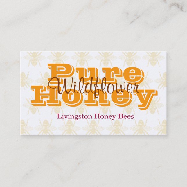 Tarjeta De Visita Queen Bee Lavender Beekeeper (Anverso)
