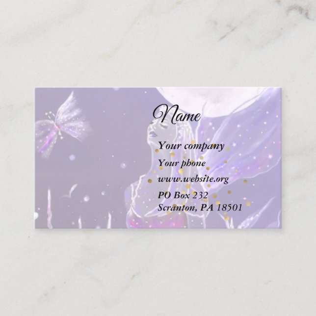 Tarjeta De Visita Queen Fairy (Anverso)